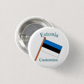 Estland Landesflagge Thunder_Cove Button (Vorne & Hinten)