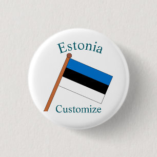 Estland Landesflagge Thunder_Cove Button