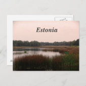 Estland Landschaft Postkarte (Vorne/Hinten)
