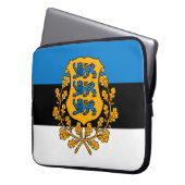 Estland Laptopschutzhülle (Vorderseite Links)
