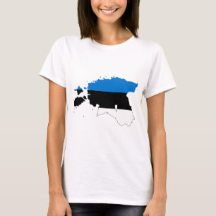ESTLAND - MAP/FLAG/FARBEN/EMBLEM T-Shirt