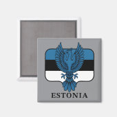 Estland Nordeuropa Magnet (Vorderseite/Rückseite)