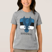 Estland Nordeuropa Tri-Blend Shirt (Vorderseite)