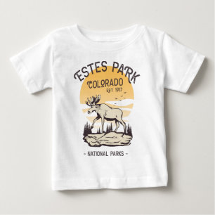 Estland Park Colorado Nationalpark Moose Sunset Baby T-shirt