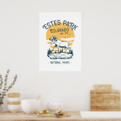 Estland Park Colorado Nationalpark Moose Sunset Poster (Küche)