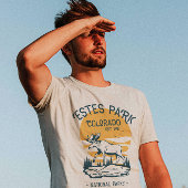 Estland Park Colorado Nationalpark Moose Sunset T-Shirt