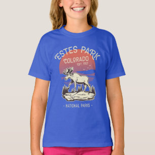 Estland Park Colorado Nationalpark Moose Sunset T-Shirt