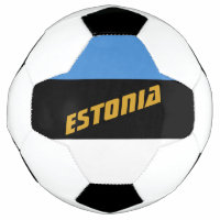 Estland Patriotische Fußball und Estnische Flagge