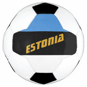 Estland Patriotische Fußball und Estnische Flagge