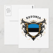 Estland Postkarte (Vorne/Hinten)