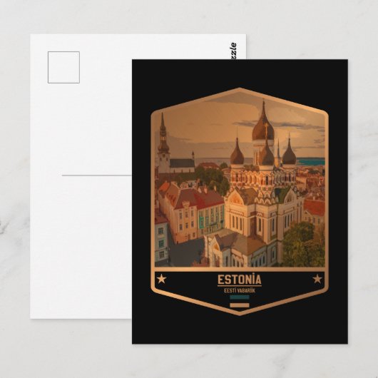 Estland Postkarte (Vorne/Hinten)
