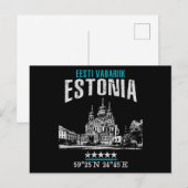 Estland Postkarte (Vorne/Hinten)