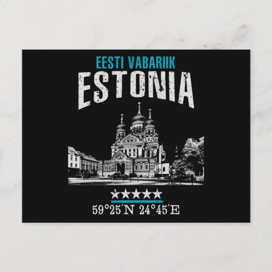 Estland Postkarte (Vorderseite)
