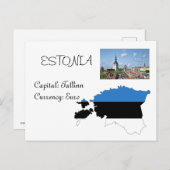 Estland Postkarte (Vorne/Hinten)