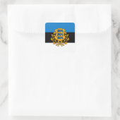 Estland Quadratischer Aufkleber (Tasche)