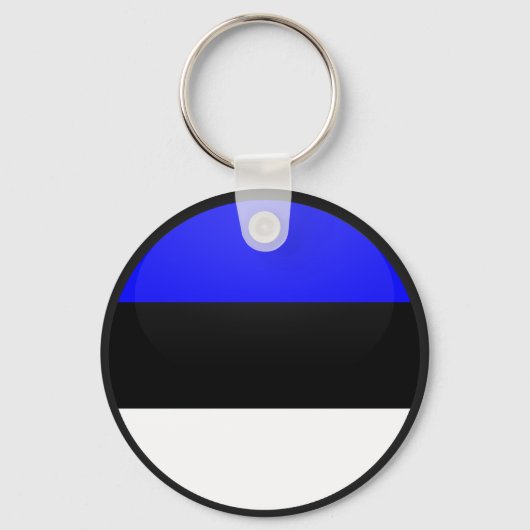 Estland - Qualitätsflaggenkreislauf Schlüsselanhänger (Vorderseite)