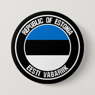 Estland-RundEmblem Button
