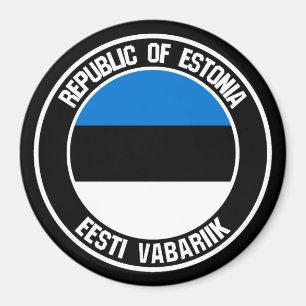 Estland-RundEmblem Magnet