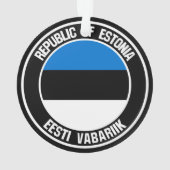 Estland-RundEmblem Ornament (Rückseite)
