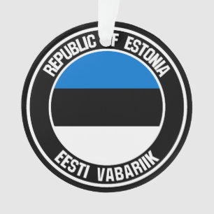 Estland-RundEmblem Ornament