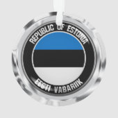 Estland-RundEmblem Ornament (Rückseite)