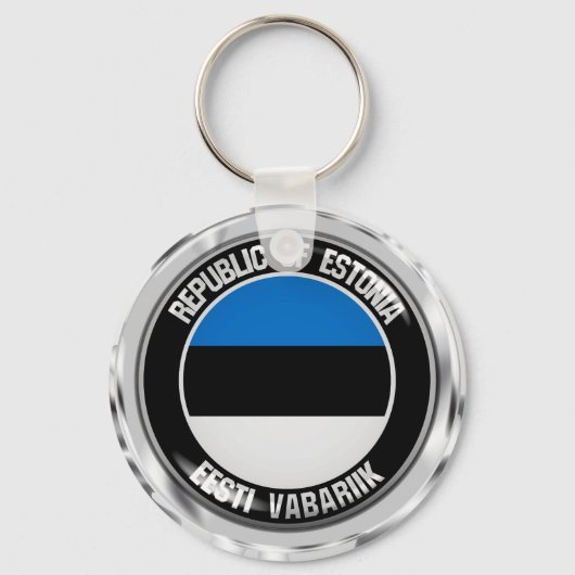 Estland-RundEmblem Schlüsselanhänger (Vorderseite)