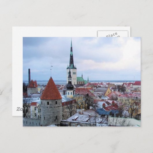 Estland Skyline Postkarte (Vorne/Hinten)