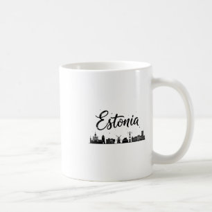 Estland Skyline Reise Urlaub Outfits  Kaffeetasse