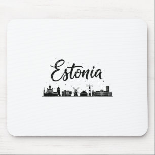 Estland Skyline Reise Urlaub Outfits Mousepad