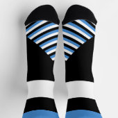 Estland Socken, estnische Flagge Farben / Sport Socken (Oben)