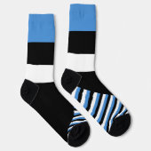 Estland Socken, estnische Flagge Farben / Sport Socken (Rechts)