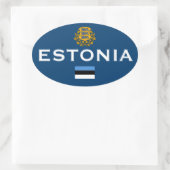 Estland Sticker für europäische Ovale (Tasche)