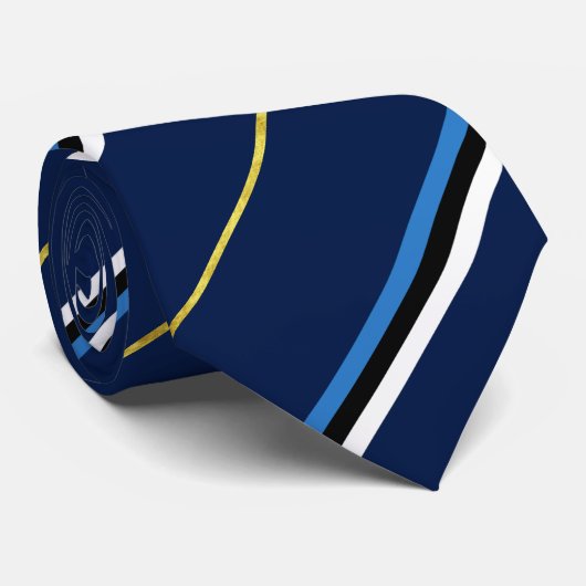 Estland stripes Flagge Krawatte (Gerollt)