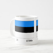 Estland Tasse Estonia Karte (Vorderseite Links)
