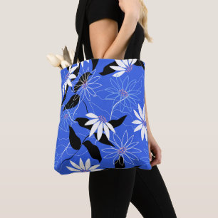 Estland tote Tasche. Estnische Farben Blumendruck Tasche