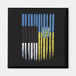 Estland Ukraine Estnisch Ukrainisch Flagge Magnet