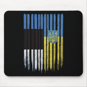 Estland Ukraine Estnisch Ukrainisch Flagge Mousepad