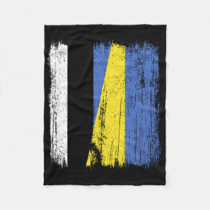 Estland Ukraine Halbflagge Estnische Ukrainische H Fleecedecke