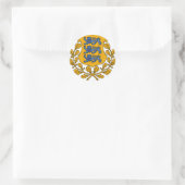 Estland Wappen EE Runder Aufkleber (Tasche)