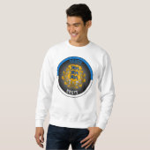 Estland Wappen Kreisform Sweatshirt (Vorne ganz)