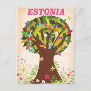 Estland Werbeplakat Postkarte