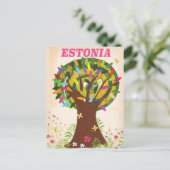 Estland Werbeurlaubsposter Postkarte (Stehend Vorderseite)