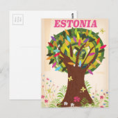 Estland Werbeurlaubsposter Postkarte (Vorne/Hinten)