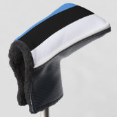 Estlandflagge Golf Headcover (3/4 Vorderseite)