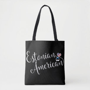 Estnisch American Entwined Hearts Grocertasche Tasche