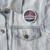 Estnisch American USA Treots Flag Button (Beispiel)