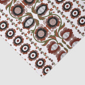 Estnisch antikes volkskundliches Kunstbild mit Blu Seidenpapier (Ausschnitt)