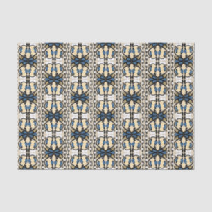 Estnisch blaue und gelbe Blumenkunst Seidenpapier