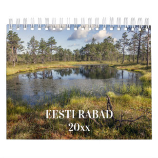 Estnisch Bogs Calendar Eesti Rabad Kalender