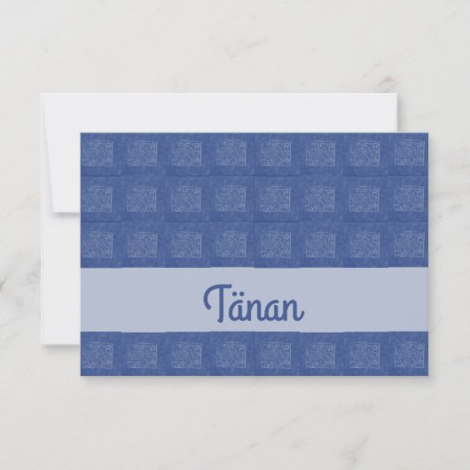 Estnisch Danke Karte (Vorderseite)